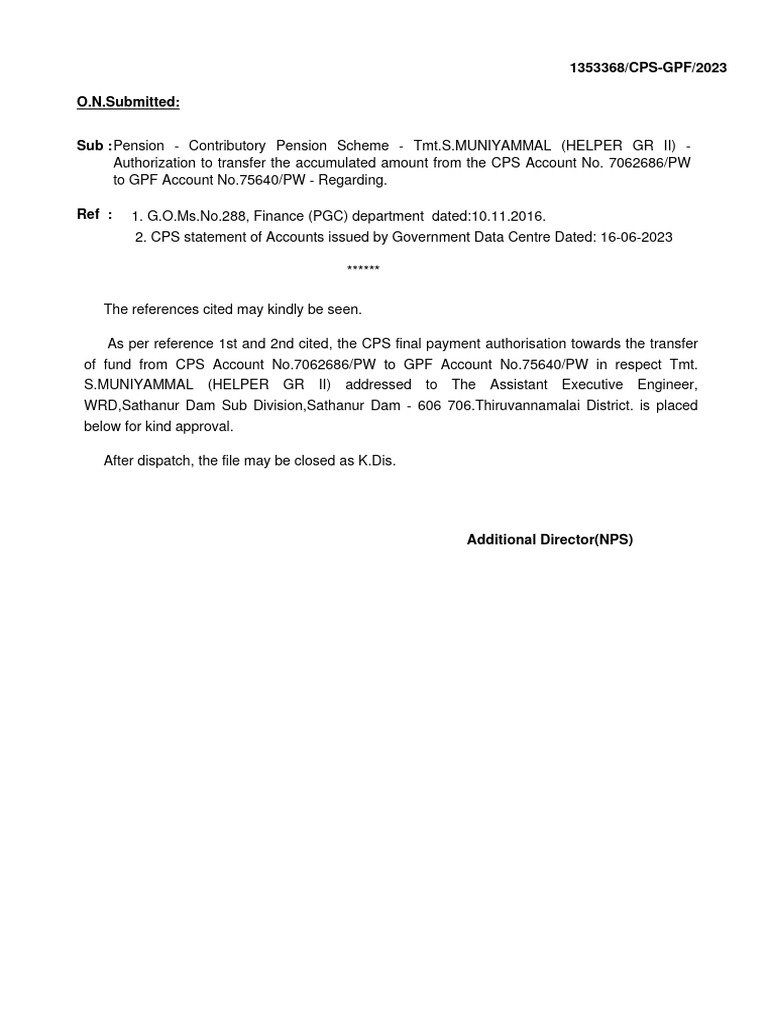 Double Number Merging Format PDF Pension Money