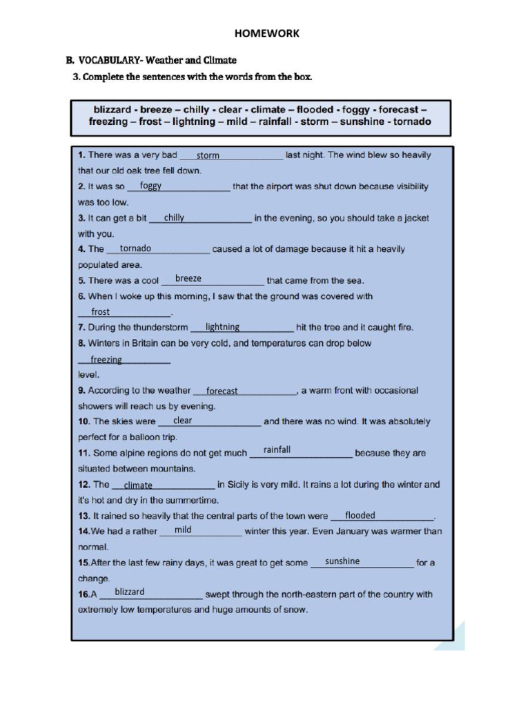 HOMEWORK Unit 3 BOOKLET 5 INTENSIVE 5 | PDF