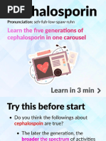 Generations of Cephalosporins With Mnemonics | PDF