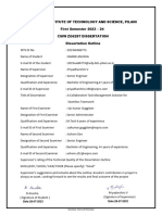 Bits Dissertation Evaluation Sheet 2019wa86773 Anusha