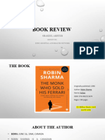 Book Review - The Monk Who Sold His Ferarry
