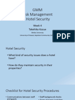 Risk Management Hotel