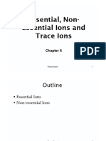 6 Essential Trace Ions and Non Essential Ions