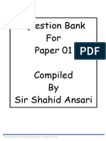 Question Bank For Paper 1 Updated Till 2022 Nov.