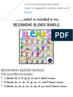 This Packet Is Included in My Beginning Blends Bundle