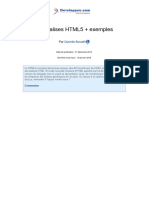 html5 Balises Exemples