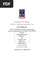 Lab Report: University of Dhaka