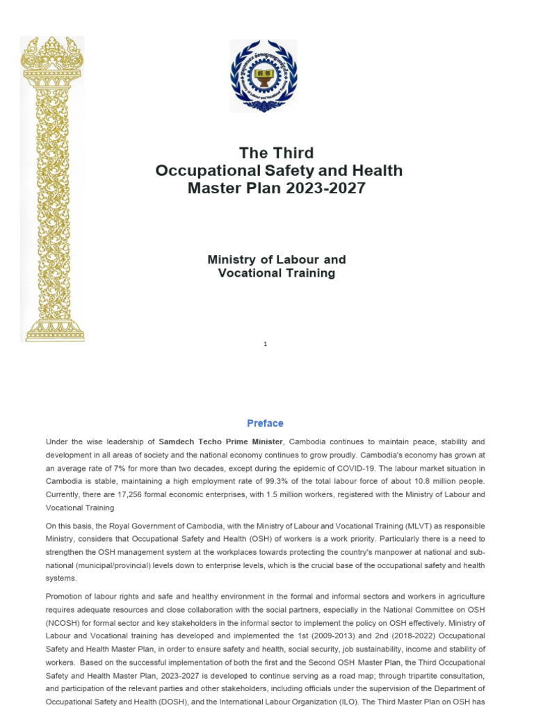cambodia-3rd-osh-master-plan-2023-2027-july-5-2023-pdf-occupational