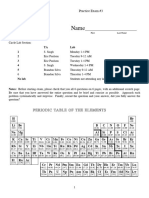 Chem 432 Practice Exam #3 Key S18