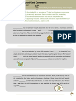 Secondary Absence Comments