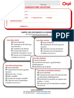 Dossier de Candidature