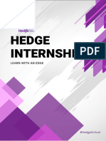Hedge Internship
