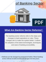 Reforms of Banking Sector