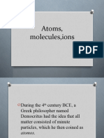 Atomsmolecules and Ions