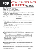 Science Class X Sample Paper Test 12 For Board Exam 2024