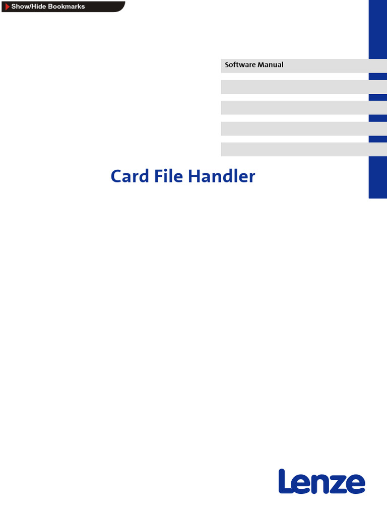 Card File Handler Software Manual PDF Computer File Microsoft
