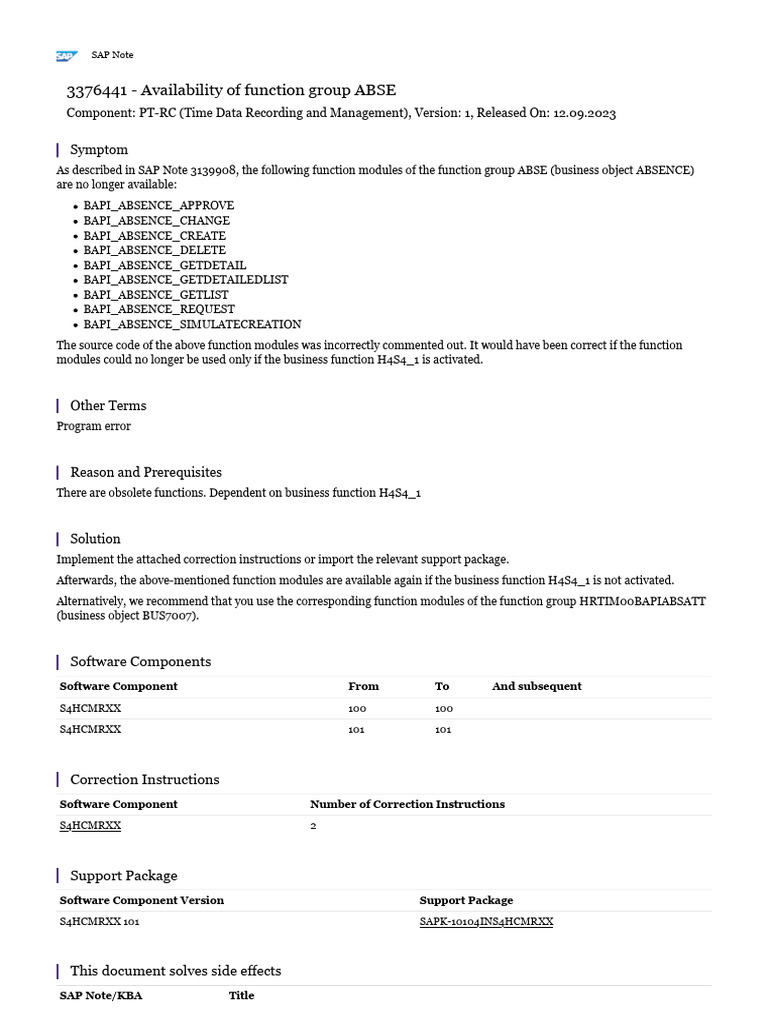 ABSE Function Modules Availability Update | PDF | Computers