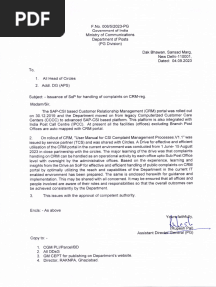 SoP For Handling of Complaints On CRM