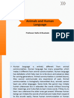 Intro To Language - Chapter 2 Animals and Human Language Spring 2024