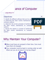 Maintaining Your Computer