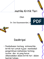 Slide Sistematika Kritik Tari