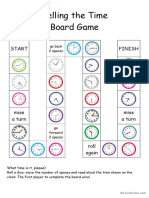 Telling The Time Board Game