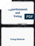 Apportionment and Voting