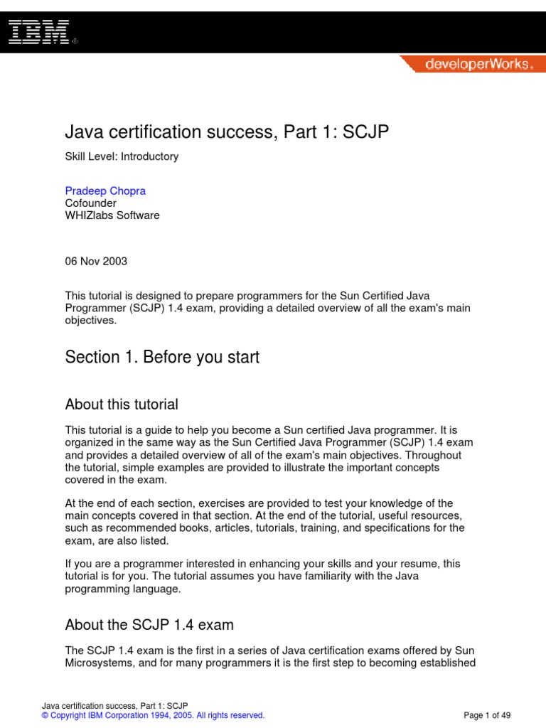 Java Certification Success | PDF | Computers