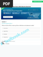 Python Code Output MCQs | PDF | Python (Programming Language) | Bracket