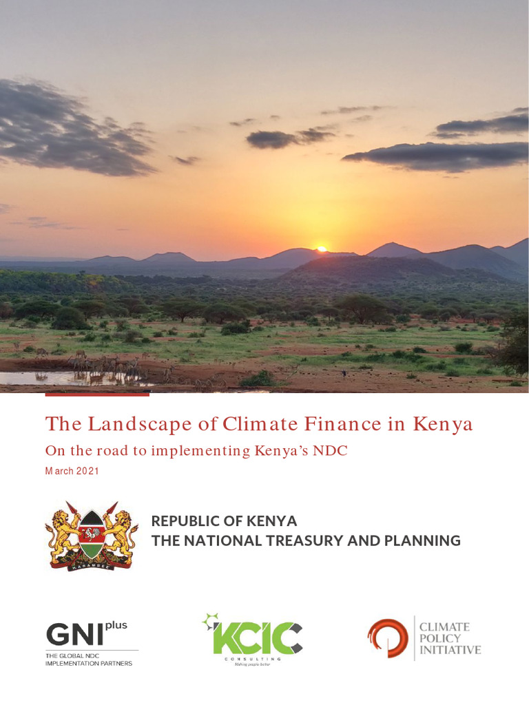 The Landscape of Climate Finance in Kenya | PDF | Climate Change ...