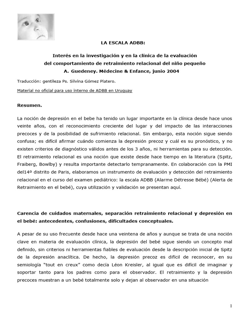 ADBB Échelle Rev. Medicina Esp. | Descargar gratis PDF | Depresión ...