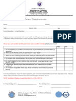 Physical Activity Questionaire