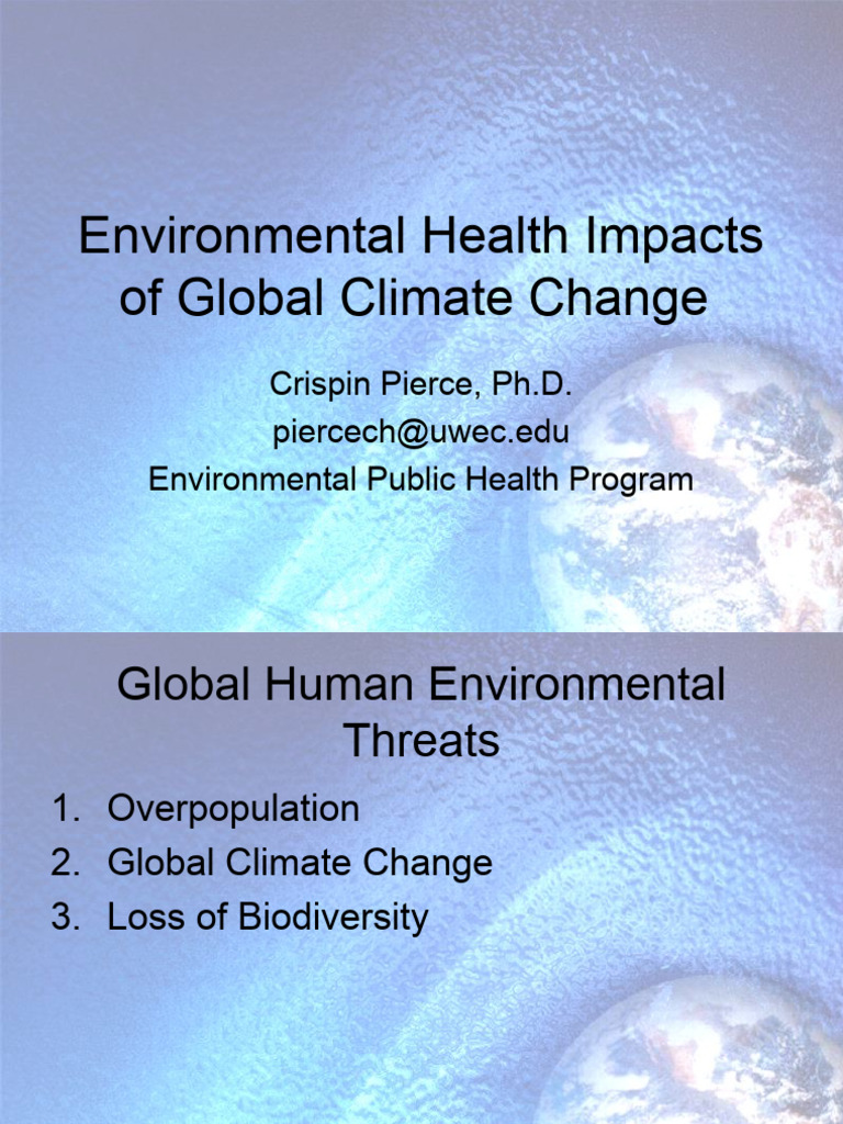 Climate Change's Impact on Health and Ecosystems | PDF | Climate Change ...