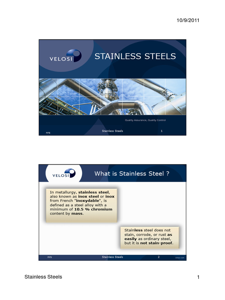 MOD 005 Stainless Steels | PDF | Stainless Steel | Steel