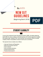 Mapua New OJT Guidelines With TOEIC