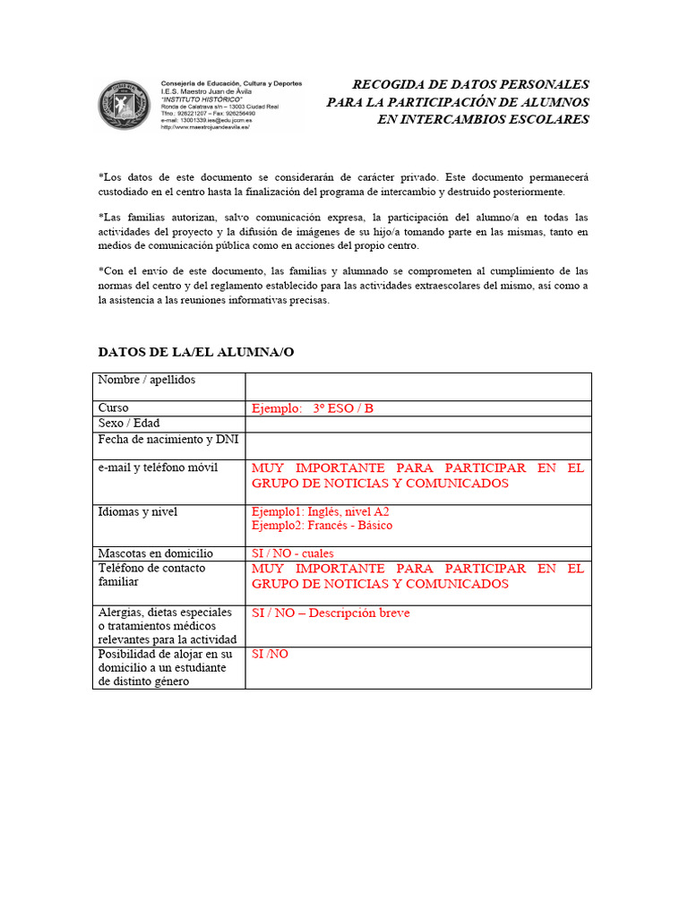 Recogida Datos Pdf