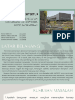 Tugas Merisa Analisis Penerapan Sustainable Design Pada Museum Sangiran