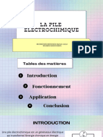 La Pile Electrochimique