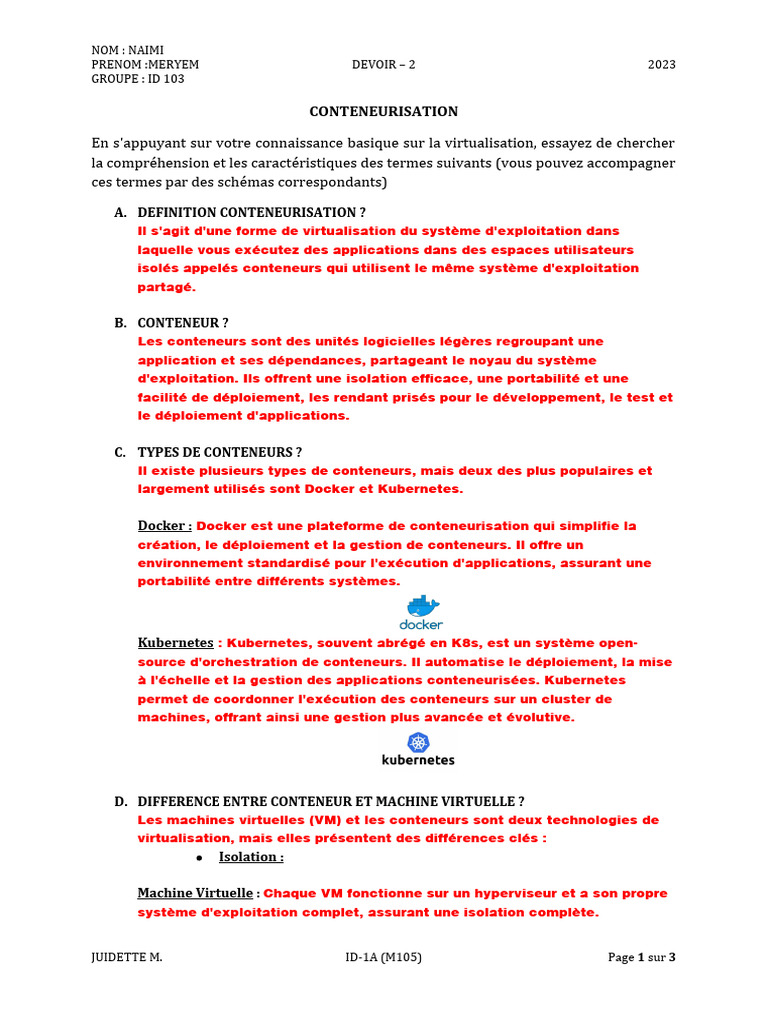 Devoir 2 | PDF | Machine virtuelle | Virtualisation