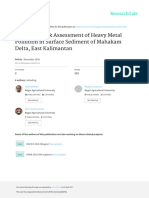 Ecological Risk Assessment of Heavy Metal Pollution in Surface Sediment of Mahakam Delta, East Kalimantan