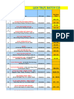 Lịch Làm Việc Batch C181