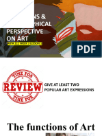Functions & Philosophical Perspective On Art