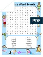Exercise Word Search