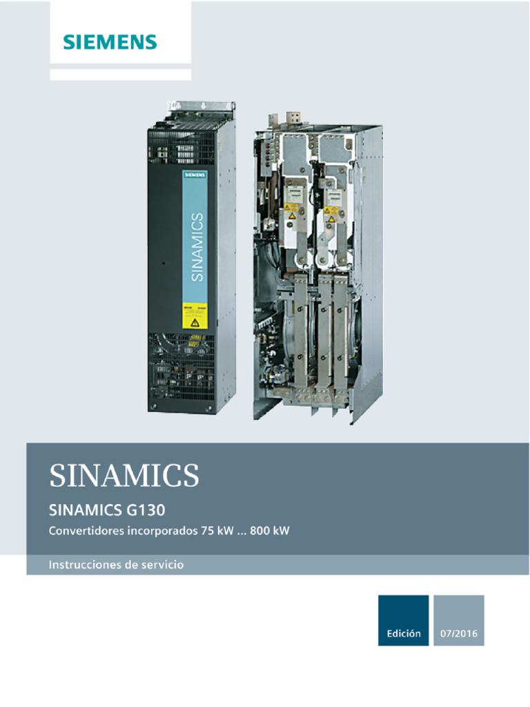 SINAMICS G130 Inverter Chassis Units Es-ES | PDF | Ingenieria Eléctrica