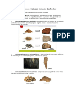 Conceitos e Processos relativos à formação das Rochas Sedimentares