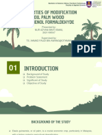 Final Year Project - Properties of Modification Oil Palm Wood by Phenol Formaldehyde