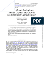 Dittmar and Meisenzahl (2022 RESTUD) Public Goods Institutions, Human Capital, and Growth. Evidence From German Economic History