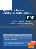 Aplicación de técnicas didácticas