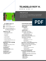 Modern Grey Resume