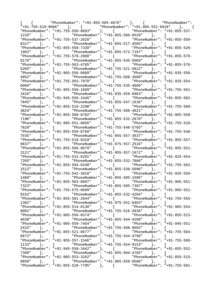 Phone Number Directory | PDF | Computers | Technology & Engineering